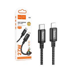 Cabo Hoco X89 Wind Tipo-C para Lightning PD27W 2m Preto